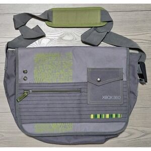 MICROSOFT XBOX 360 Padded Messenger Bag Travel Shoulder Tote Console Organizer
